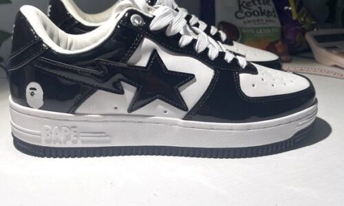 A Bathing Ape (BAPE) SK8 Sta Green Gradation: